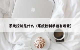 系統控制是什麽（系統控制手段有哪些）
