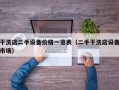 幹洗店二手設備價格一覽表（二手幹洗店設備市場）