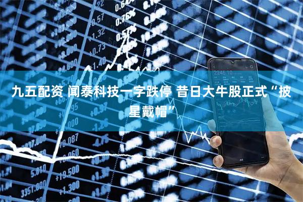 九五配资 闻泰科技一字跌停 昔日大牛股正式“披星戴帽”